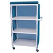 Medical Three Shelf Linen Cart With Cover - 32 inch x 20 inch