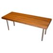 Teakworks4u Commercial Legged Teak Bench