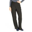 Medline Ocean Ave Womens Stretch Fabric Support Waistband Scrub Pants - Black