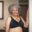 ABC Lace Front Mastectomy Bra - Black