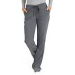 Medline Melrose Ave Womens Stretch Fabric Boot Cut Scrub Pants - Charcoal