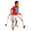 Kaye Wide Posture Control Four Wheel Walker With Front Swivel Wheel For Youth