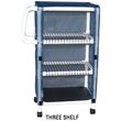 MJM International Mini Linen Cart with Open Area Shelf System