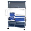 MJM International Hydration Ice Cart with Ergonomic Handles