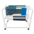 MJM International Mobile Drying Rack with Seven Drying Racks