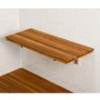 Teakworks4u Wall Mount Fold Down Teak Shower Bench