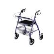 ITA-MED Four Wheel Heavy Duty Aluminum Rollator with Loop Brakes