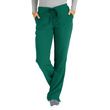 Medline Melrose Ave Womens Stretch Fabric Boot Cut Scrub Pants - Hunter Green