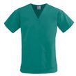 Medline ComfortEase Ladies V-Neck Two-Pocket Scrub Tops - Evergreen