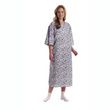 Medline Deluxe Cut IV Royale Print Patient Gown