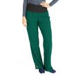 Medline Ocean Ave Womens Stretch Fabric Support Waistband Scrub Pants - Hunter Green