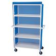 Healthline Medical Four Shelf Linen Cart With Cover