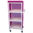 Healthline Medical Three Shelf Linen Cart With Cover