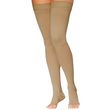 Juzo Silver Soft Thigh High 30-40 mmHg Compression Stockings with Silicone Border