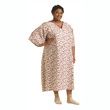  Medline IV Royale Print Patient Gown - Wine Color