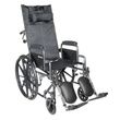 McKesson Reclining Single Axle Wheelchair With Detachable Padded Desk Arms