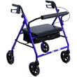 Karman Healthcare Lightweight Aluminum Rollator in Blue Frame Color