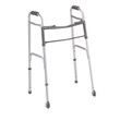 Medline Two-Button Folding Walkers 3'' Wheel