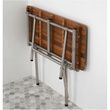 Teakworks4u Burmese Teak ADA Shower seat with Drop Down Legs