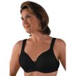 Classique 758 Post Mastectomy Fashion Bra-Black Front View