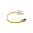 Cardinal Health Dover Two-Way Hydrogel Coated Latex Foley Catheter - 5cc Balloon Capacity