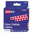 Avery Handwrite-Only Self-Adhesive Removable Round Color-Coding Labels in Dispensers