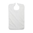  Medline Terry Cloth Clothing Protector With Hook and Loop Closure White