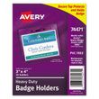 Avery Heavy-Duty Secure Top Name Badge Holders