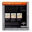 Medline Optifoam Antimicrobial Adhesive Sacral Dressing