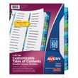 Avery Customizable Table of Contents Ready Index Double Column Multicolor Dividers with Printable Section Titles