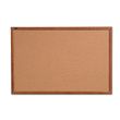 Quartet Cork Bulletin Board with Oak Frame