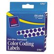 Avery Handwrite-Only Self-Adhesive Removable Round Color-Coding Labels in Dispensers