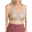 Amoena Nancy Non-Wired Front Closure Bra - Light Sand Front