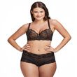 QT Intimates Tonights The Night Padded Lace Bra - Black