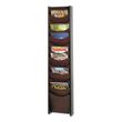 Safco Solid Wood Wall-Mount Literature Display Rack