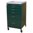 Harloff Five Drawer Mini Line Anesthesia Cart With Key Lock