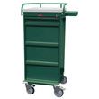 Harloff Value Line 240 Capacity Punch Card Medication Cart With Key Lock