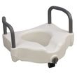 Mabis DMI Hi Riser Locking Raised Toilet Seat With Arms