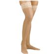 FLA Activa Sheer Therapy Closed Toe Thigh High 15-20mmHg Nude Compression Stockings