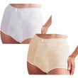 Salk HealthDri Fancies Nylon Heavy-White Panty