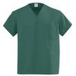 Medline AngelStat Unisex Reversible V-Neck Scrub Tops - Hunter Green