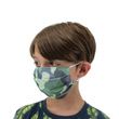 Childrens Factory Youth Cotton Printed Face Covering With Ear Loops - Green