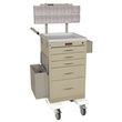 Harloff Five Drawer Mini Line Phlebotomy Cart Package