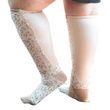 Xpandasox Leopard Print Compression Socks - Winter White