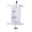 Medline Urinary Leg Bags With Comfort Straps And Slide-Tap Drainage Port - Medium, 20oz (600ml)