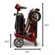 EWheels EW-REMO Four Wheel Transportable Scooter - Folding view