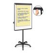 MasterVision Silver Easy Clean Dry Erase Mobile Presentation Easel