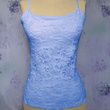 Still You Alise Jacquard Lace Tank Top - Cadet Blue