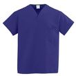 Medline ComfortEase Unisex One-Pocket Reversible Scrub Tops - Purple