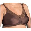 Nearly Me 600 Lace Bandeau Mastectomy Bra - Coffee